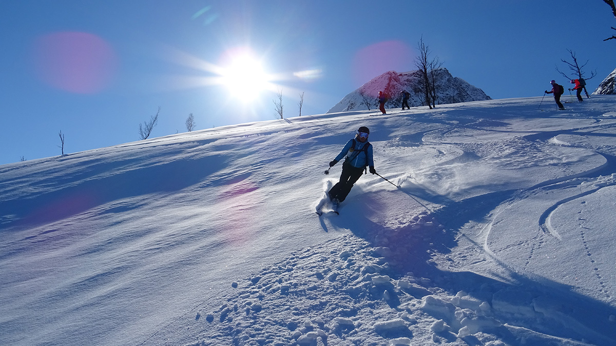 Summit to sea skiing in the Lyngen Alps